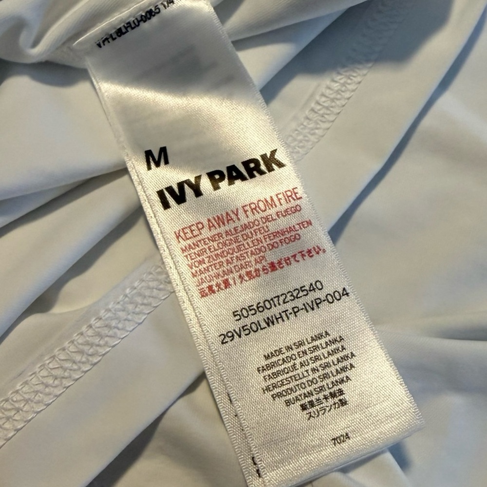 IVY PARK White Tank Top with Black Logo - Picture 7 of 7